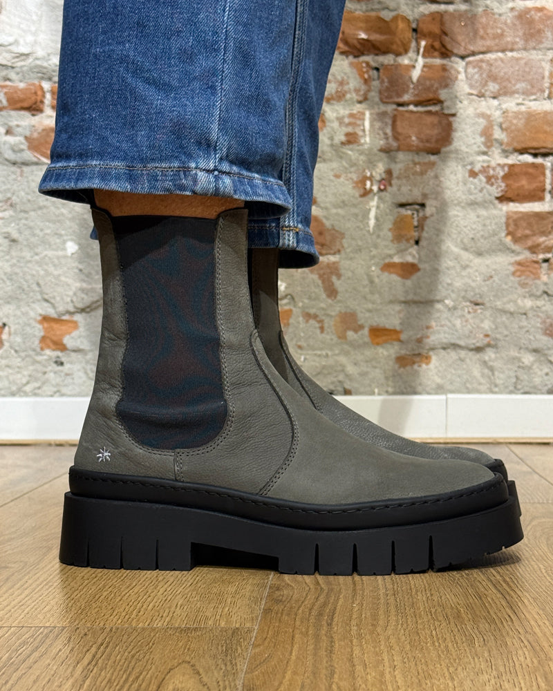 ART nachhaltiger CHELSEA BOOT mit dicker Sohle LEEDS BLACK