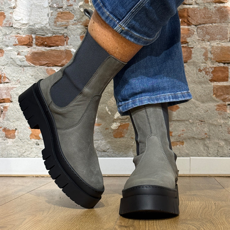 ART sustainable chelsea boot with chunky sole GREY AMBERES