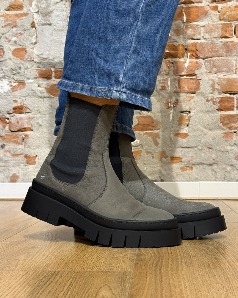 ART sustainable chelsea boot with chunky sole GREY AMBERES