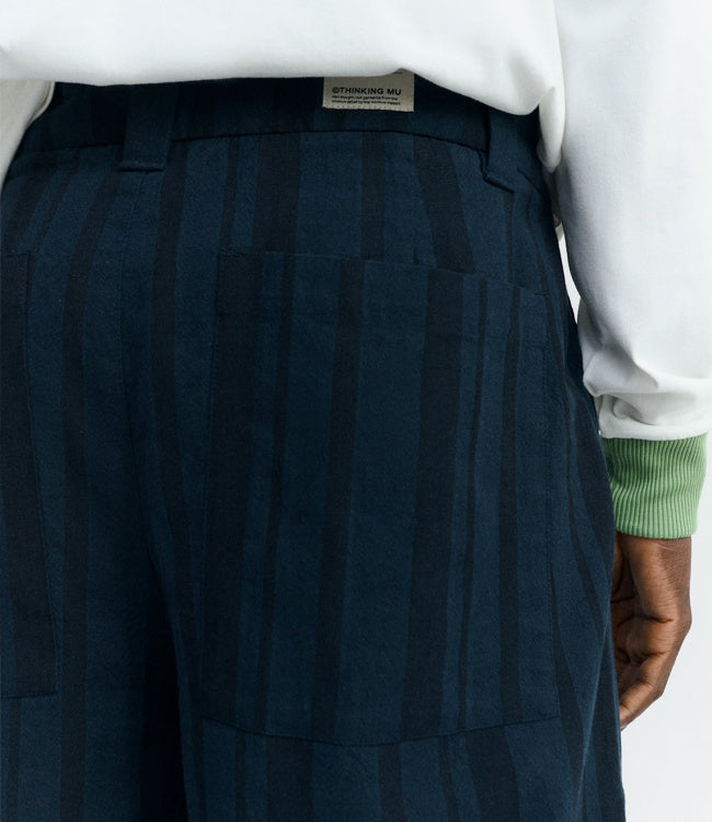 THINKING MU broek MARC STRIPES biologisch katoen