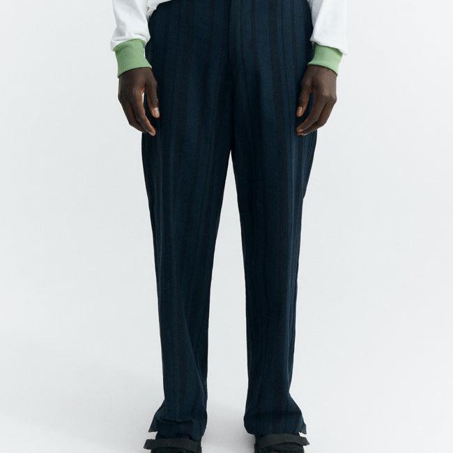 THINKING MU broek MARC STRIPES biologisch katoen