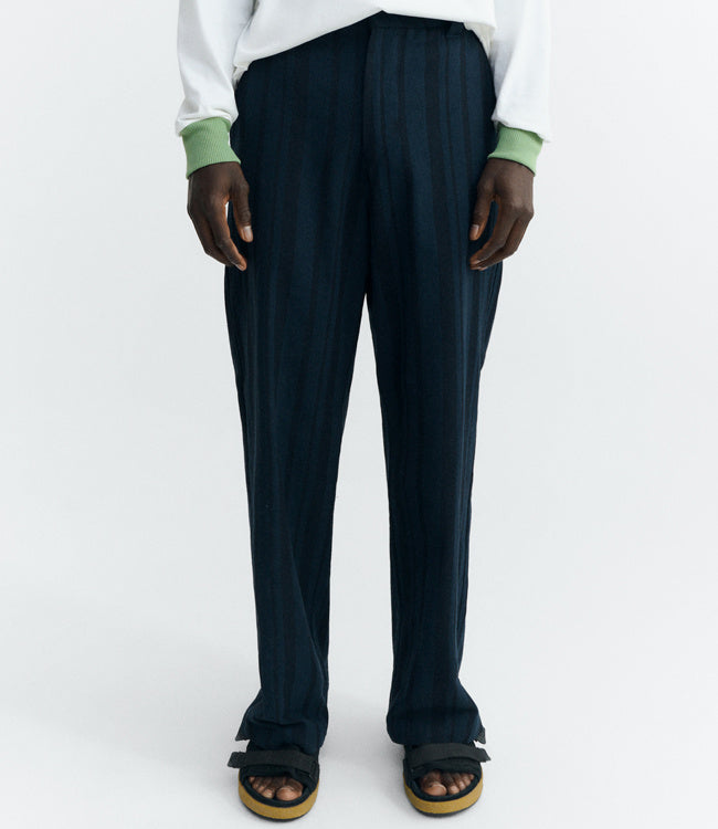 THINKING MU broek MARC STRIPES biologisch katoen