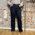 THINKING MU wijde spijkerbroek THERESA DARK DENIM