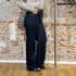 THINKING MU wijde spijkerbroek THERESA DARK DENIM