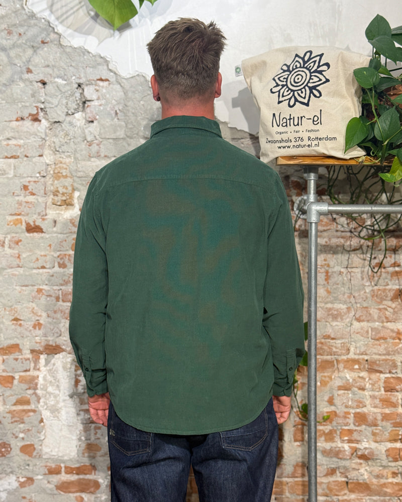 THINKING MU ANTO GREEN organic cotton corduroy shirt