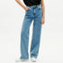 THINKING MU wijde spijkerbroek THERESA CLEAN DENIM