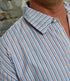 THINKING MU gestreept overhemd KURTIS biologisch katoen