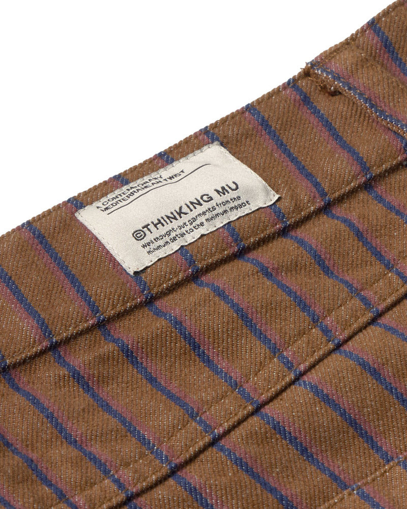 THINKING MU gestreepte broek KETTAN biologisch katoen