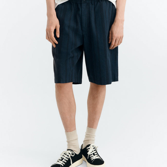 THINKING MU korte broek GASPER STRIPES biokatoen