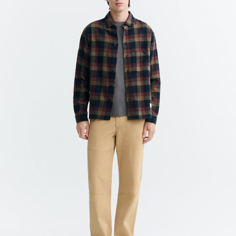 THINKING MU gestreiftes Hemd HARU WINDSOR Bio-Baumwolle