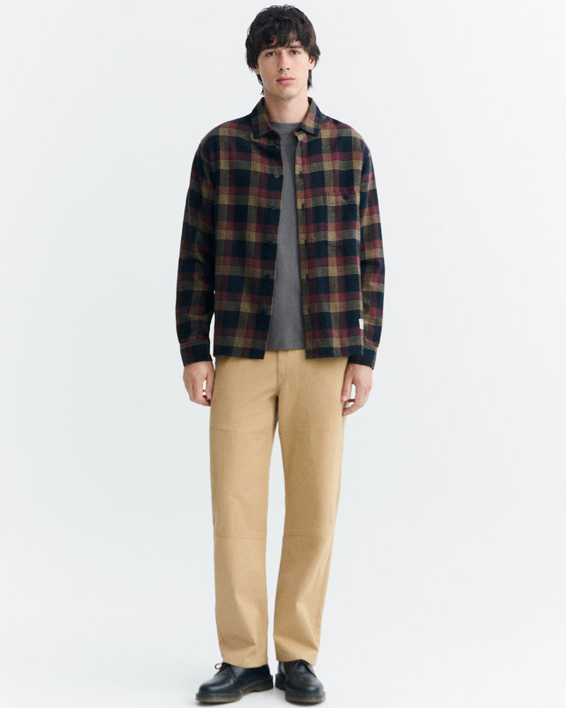 THINKING MU gestreiftes Hemd HARU WINDSOR Bio-Baumwolle
