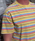 THINKING MU heren shirt AARON FUNKY STRIPES bio katoen
