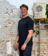 THINKING MU heren shirt AARON SOLETES NAVY bio katoen