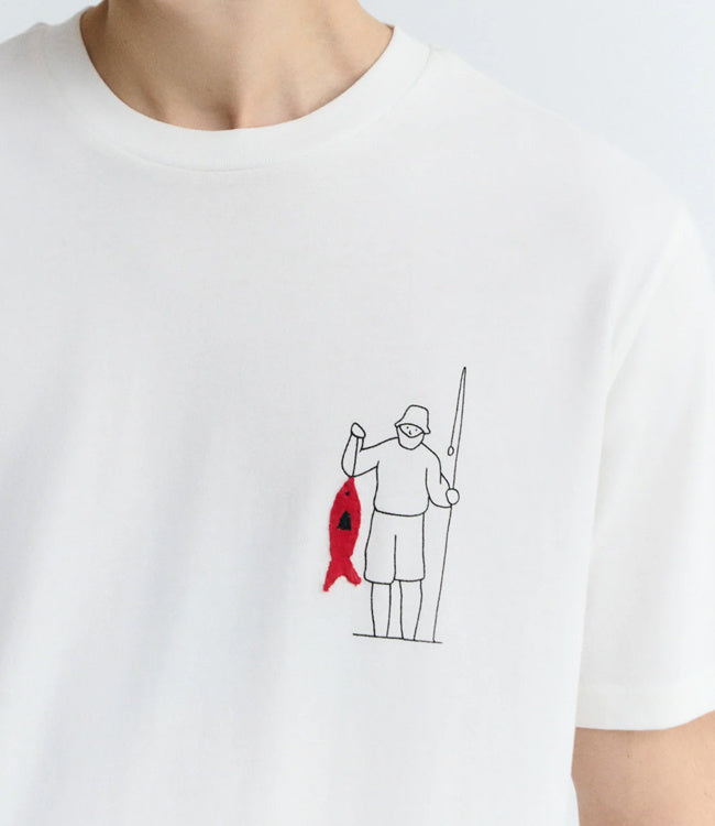 THINKING MU shirt ZACH FISHERMAN biologisch katoen