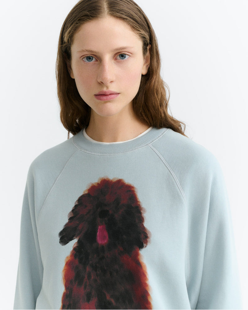 THINKING MU sweater BONNIE DOG biologisch katoen