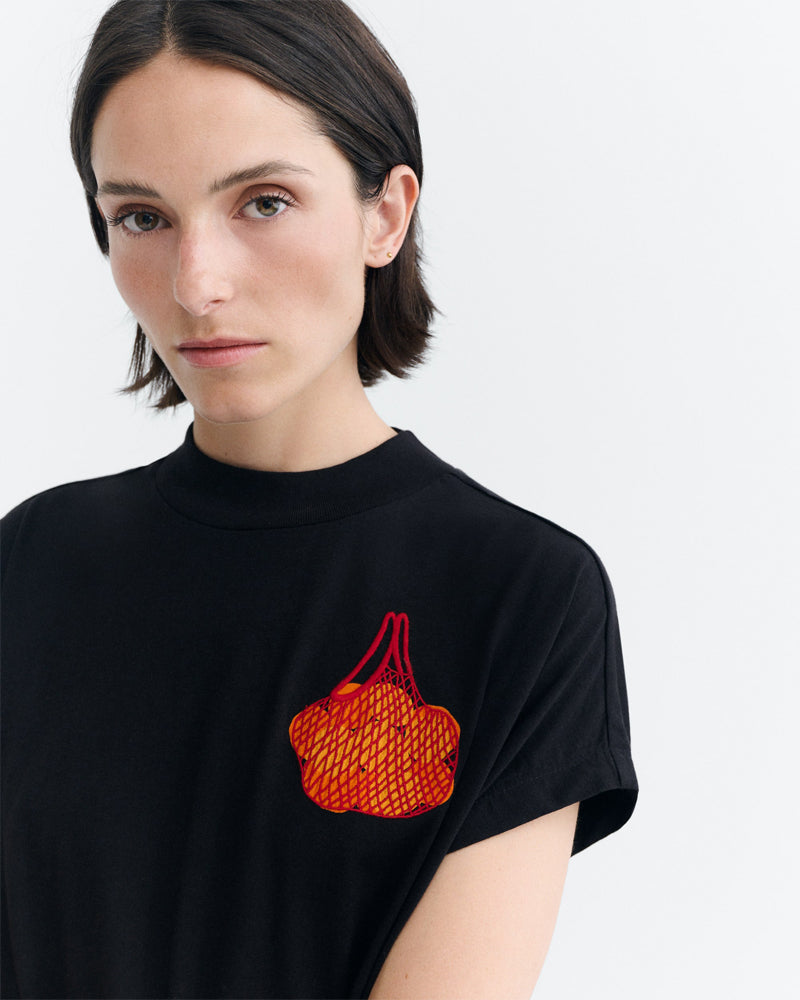 THINKING MU Basic T-Shirt VOLTA RED aus Bio-Baumwolle