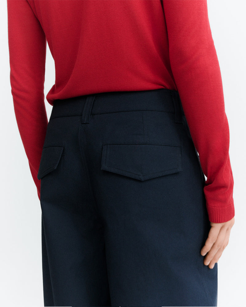 THINKING MU barrel broek MARISSA NAVY biologisch katoen