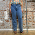 THINKING MU wijde spijkerbroek THERESA CLEAN DENIM