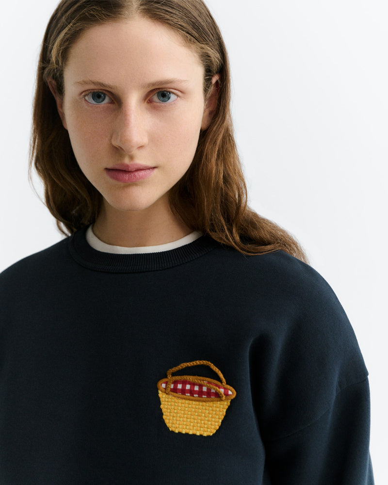THINKING MU sweater JODY BASKET biologisch katoen
