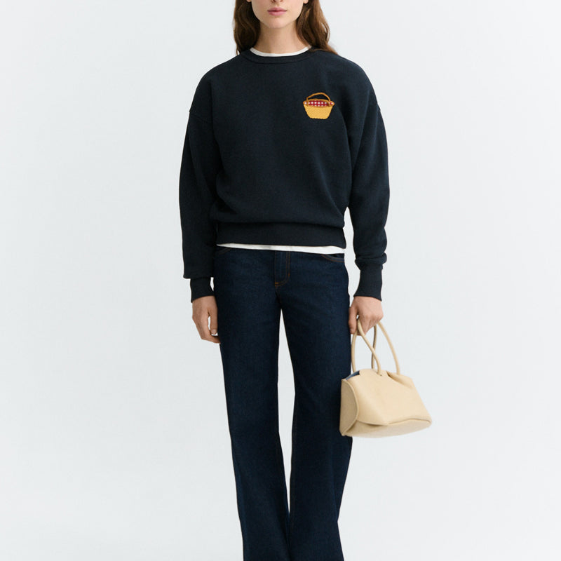 THINKING MU sweater JODY BASKET biologisch katoen