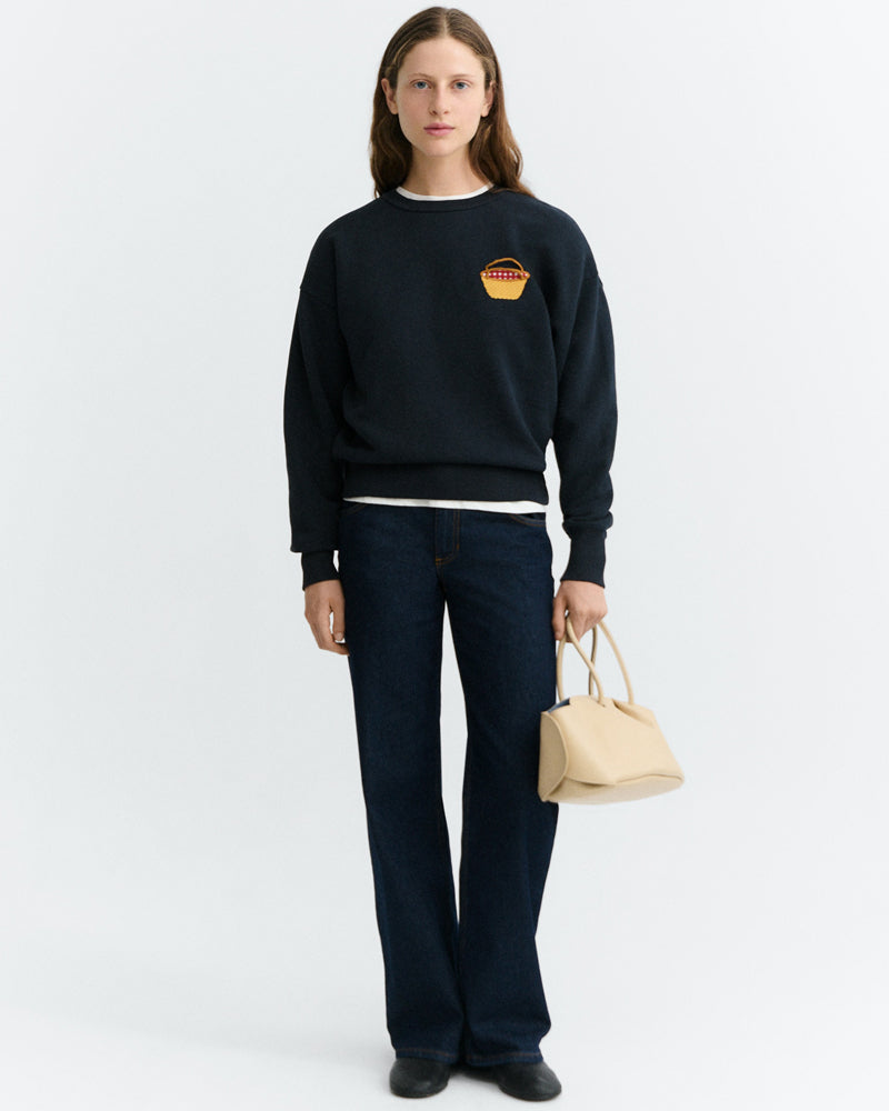 THINKING MU sweater JODY BASKET biologisch katoen