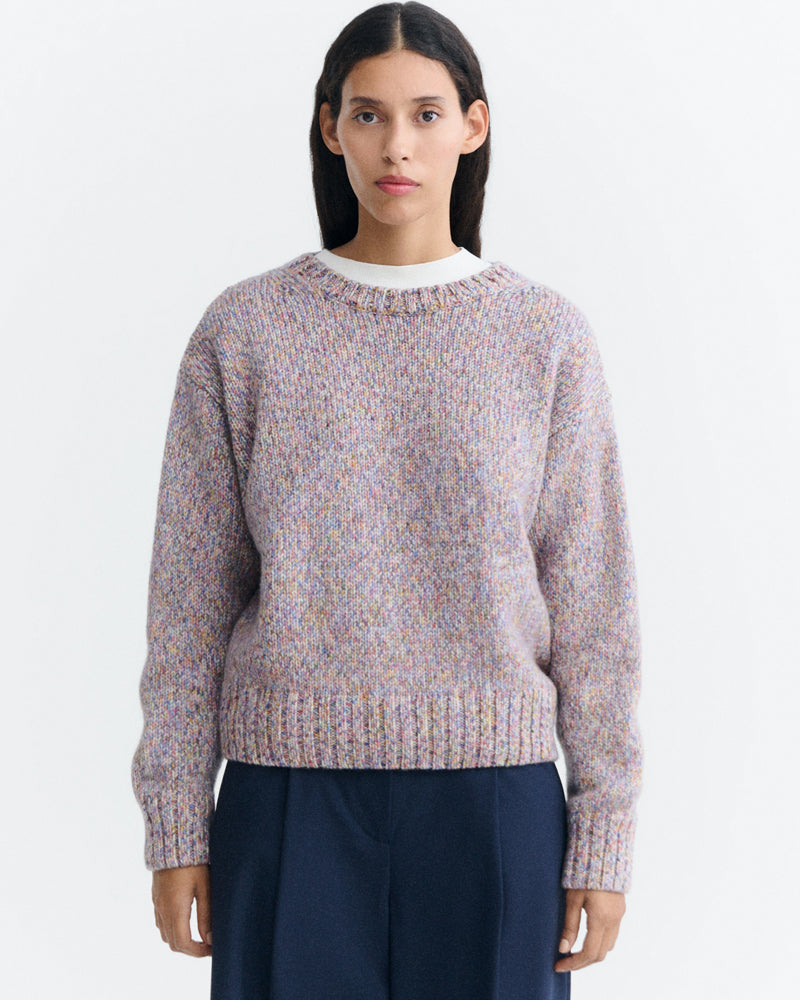 THINKING MU Noorse wollen trui PETRA MULTICOLOR