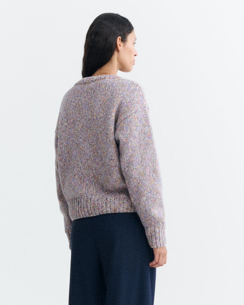 THINKING MU Noorse wollen trui PETRA MULTICOLOR