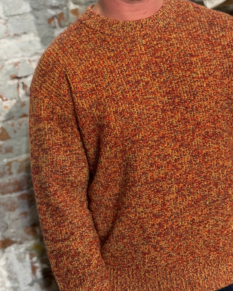 THINKING MU wollen trui SANTOS BROWN extrafijne merino
