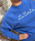 THINKING MU sweater BONNIE KOBALT biologisch katoen
