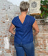 TRANQUILLO batist blouse LUNA NAVY biologisch katoen