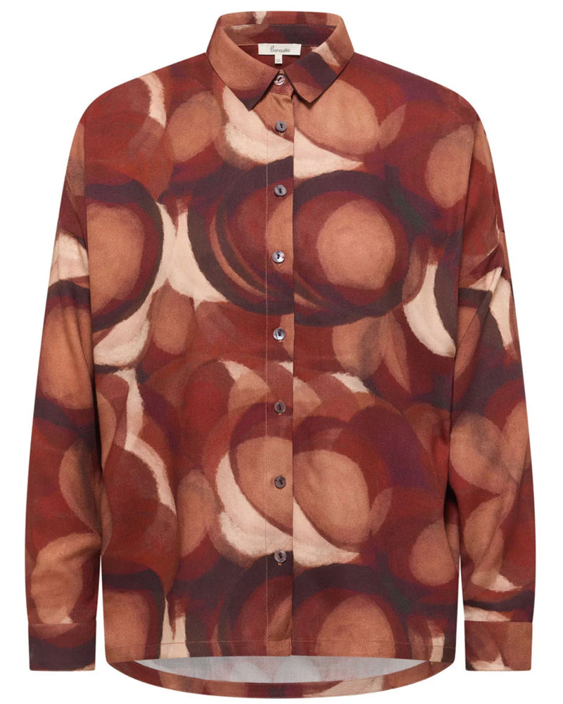 TRANQUILLO blouse met kraag JOLA EARTH ecovero twill