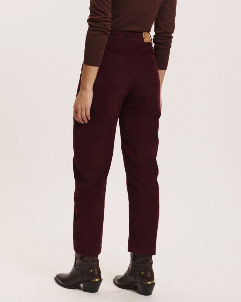 TRANQUILLO corduroy broek MAITE WINE biologisch katoen