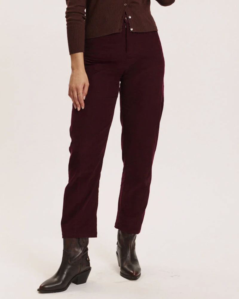 TRANQUILLO corduroy broek MAITE WINE biologisch katoen