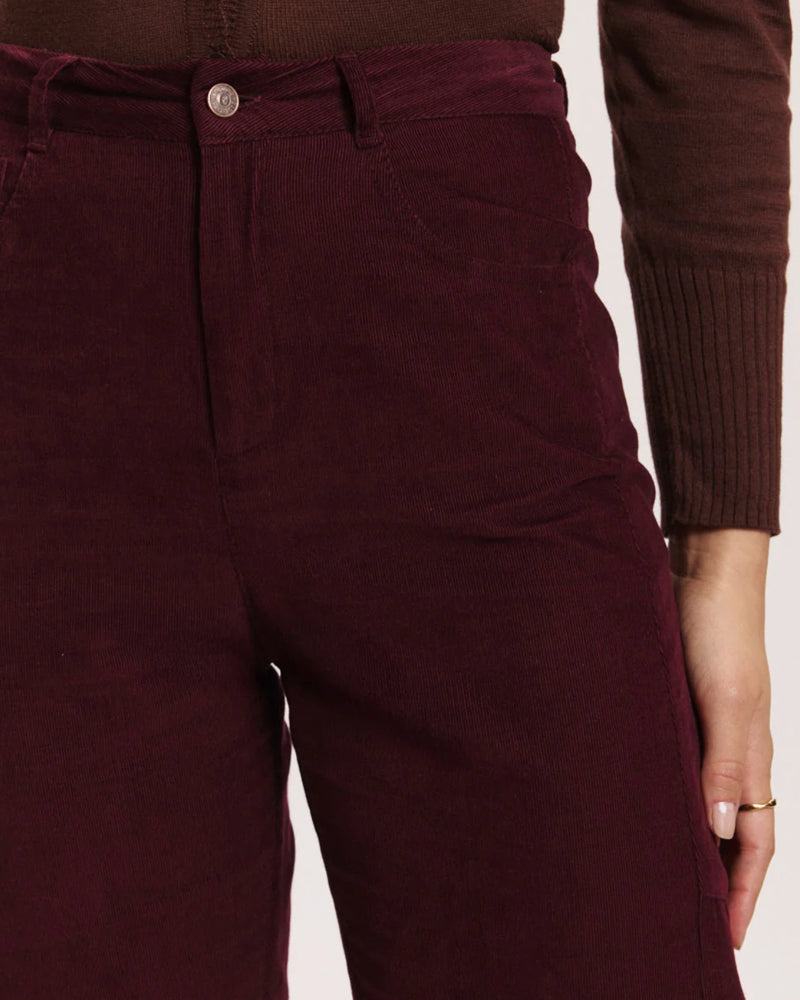 TRANQUILLO corduroy broek MAITE WINE biologisch katoen