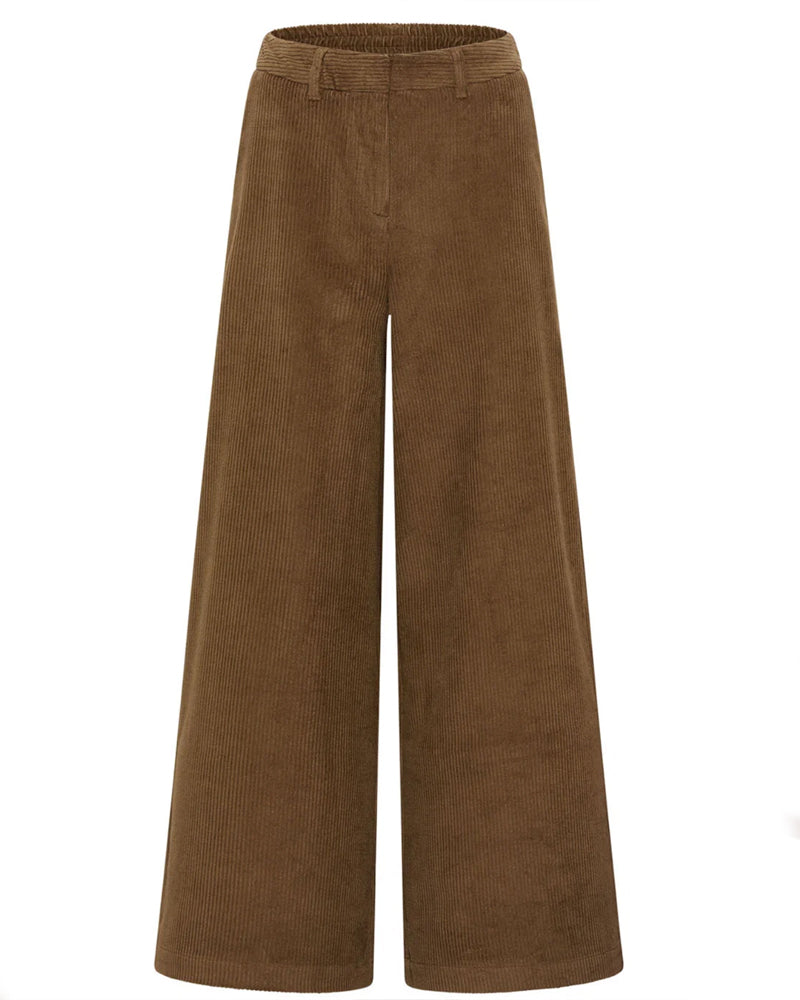 TRANQUILLO corduroy broek PAOLA TAUPE biologisch katoen