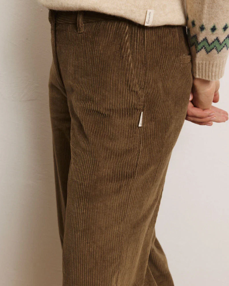 TRANQUILLO corduroy broek PAOLA TAUPE biologisch katoen