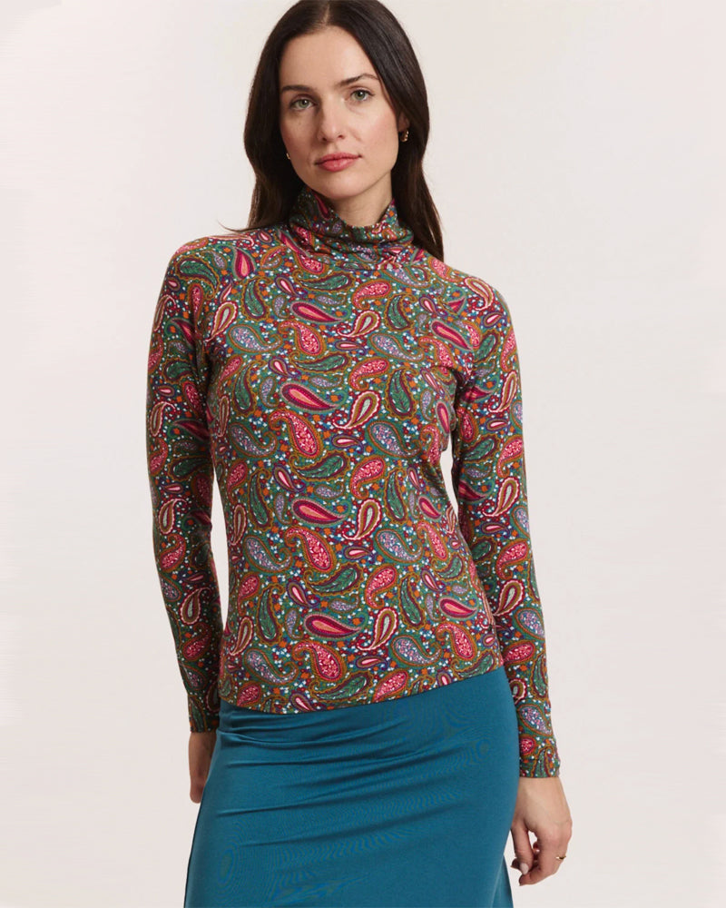 TRANQUILLO coltrui met print CHIARA PAISLEY van ecovero