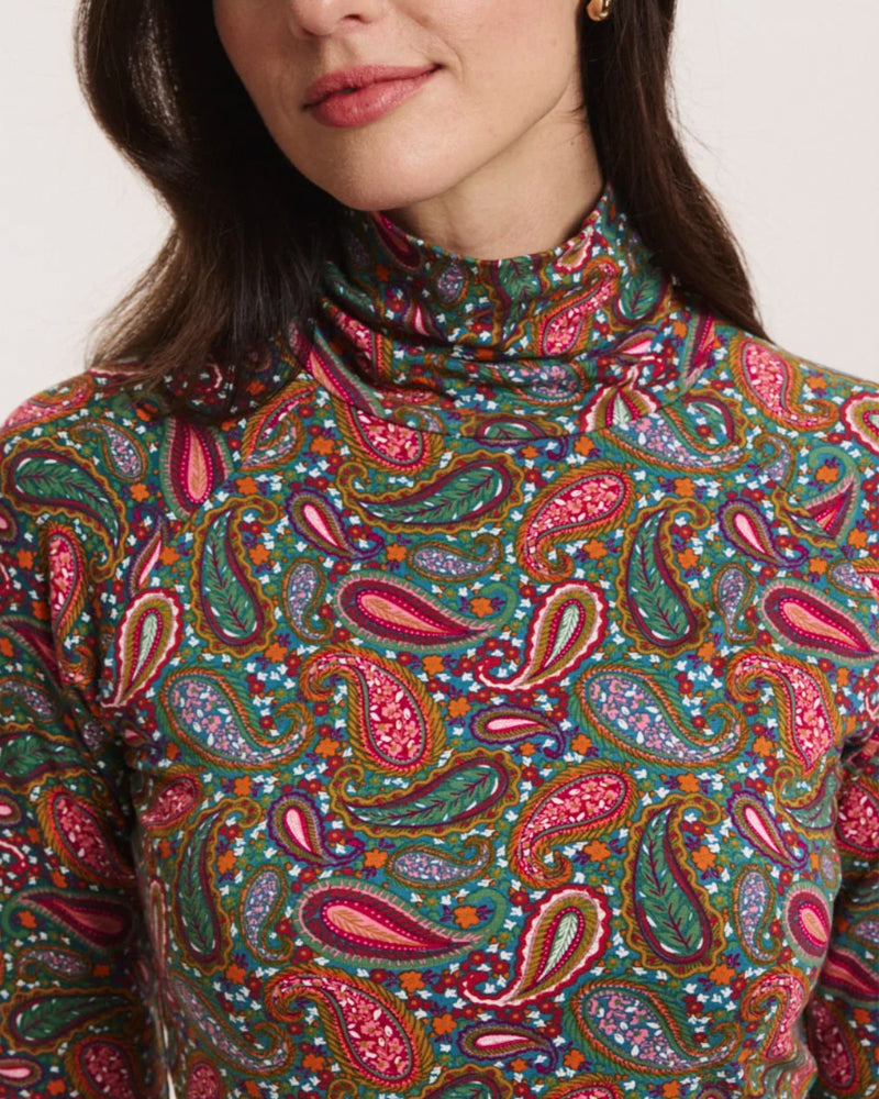 TRANQUILLO gestreiftes T-Shirt LOLLY BLUE Tencel Baumwolle