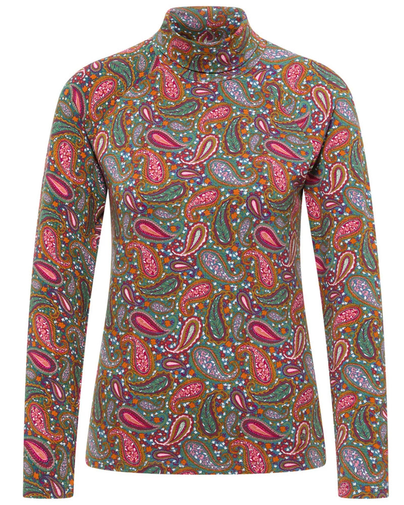 TRANQUILLO gestreiftes T-Shirt LOLLY BLUE Tencel Baumwolle
