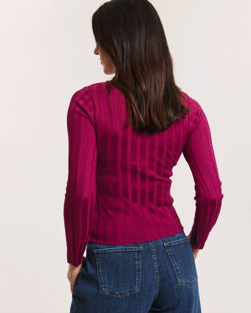 TRANQUILLO coltrui rib shirt CAROL FRAMBOOS van tencel