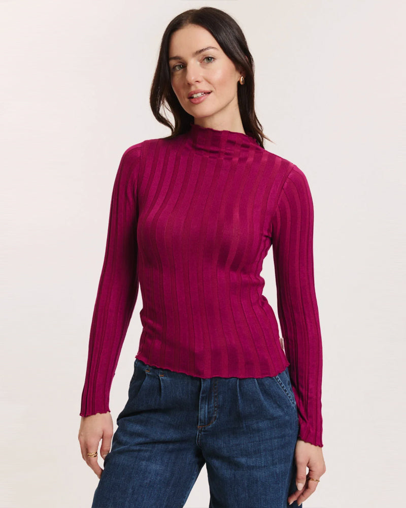 TRANQUILLO coltrui rib shirt CAROL FRAMBOOS van tencel