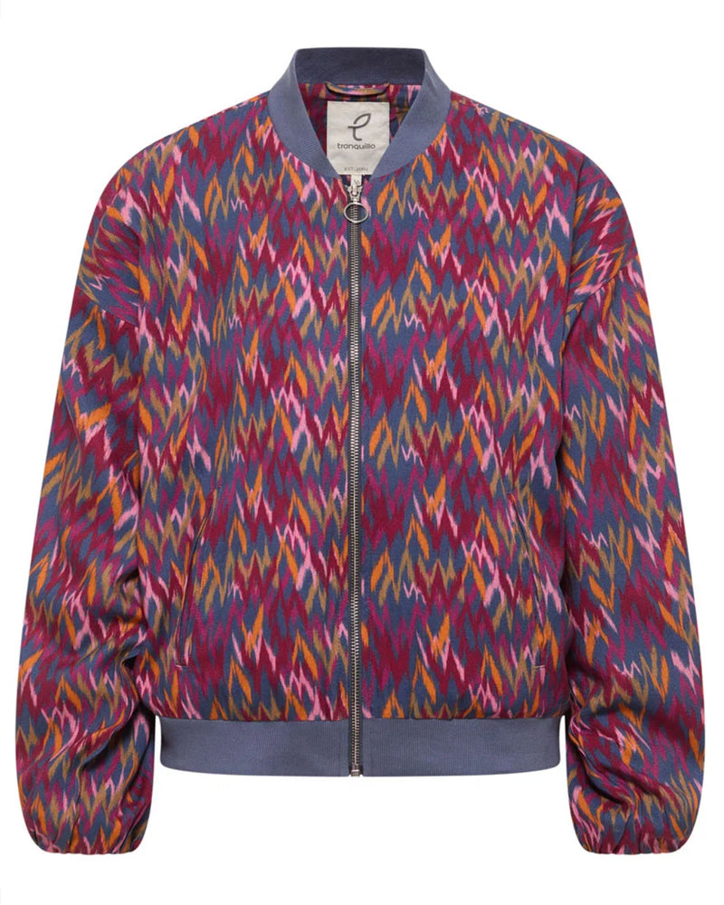 TRANQUILLO Jacke RUMI RED Bio-Baumwolle Musselin