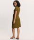 TRANQUILLO jurk met strik OLIVIA PAUW ecovero jersey