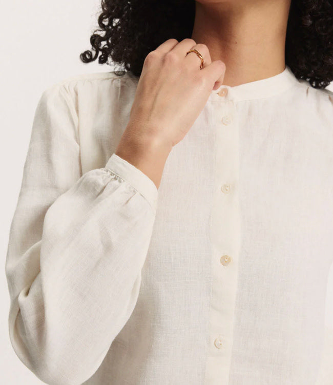 TRANQUILLO linnen blouse JOLAA WHITE