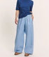TRANQUILLO linnen broek met plooien BLUE