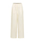 TRANQUILLO linnen broek met plooien WHITE