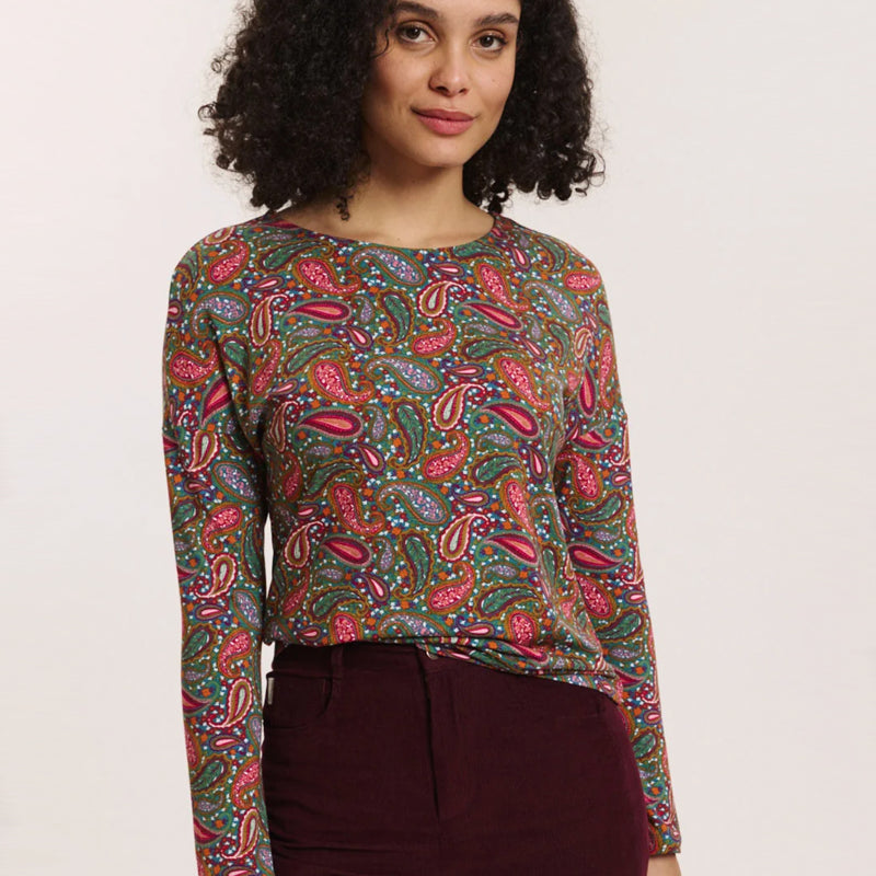 TRANQUILLO shirt met print FELICE PAISLEY van ecovero