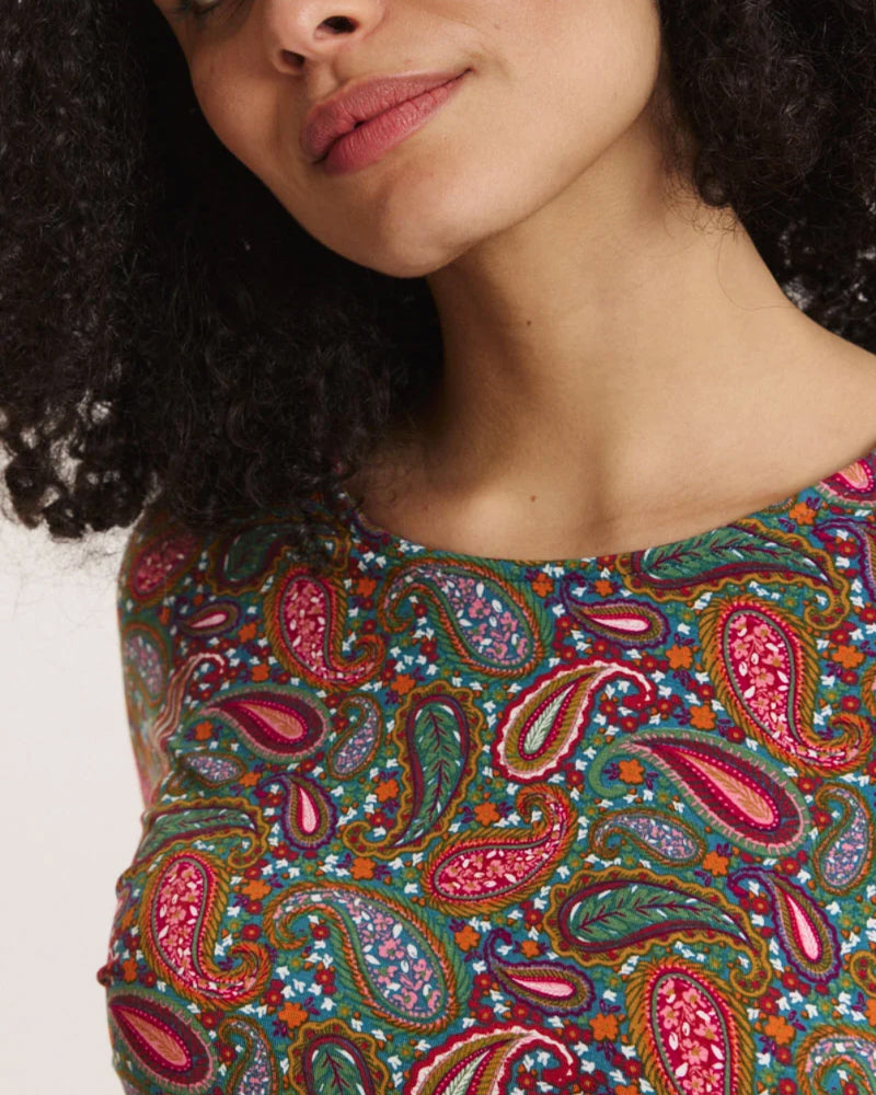TRANQUILLO shirt met print FELICE PAISLEY van ecovero