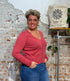 TRANQUILLO v-hals vest LINA BERRY biologisch katoen