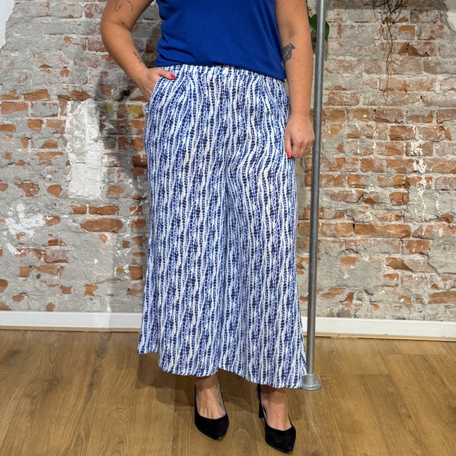 TRANQUILLO wijde broek PAULA BATIK ecovero crepe
